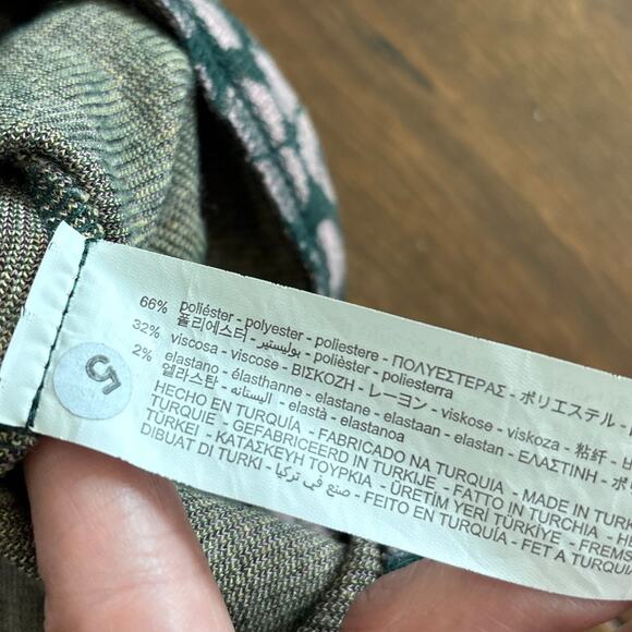 Zara Girls Dress 13 / 14 XL Pink Green Floral A Line Sleeveless - Picture 4 of 5